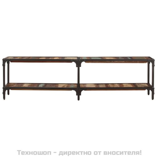 ТВ шкаф, 150x30x41 см, масивно регенерирано дърво