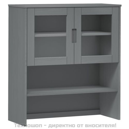 Надстройка за шкаф MOLDE сив 90x35x100 см бор масив