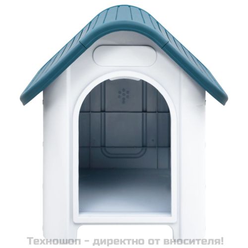 Кучешка колиба, синя, 59x75x66 см, полипропилен