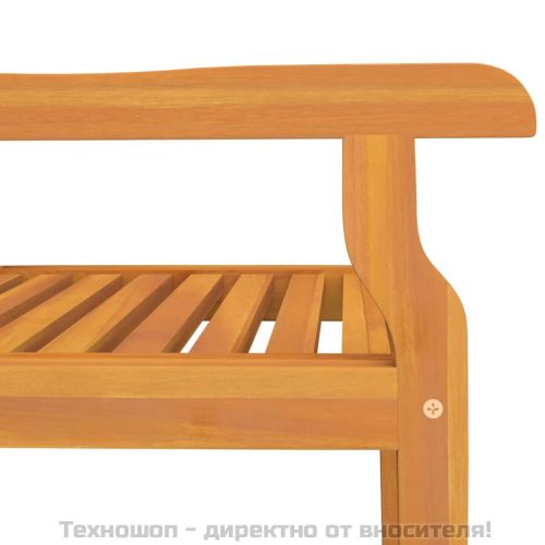 Градински трапезни столове, 6 бр, акация масив