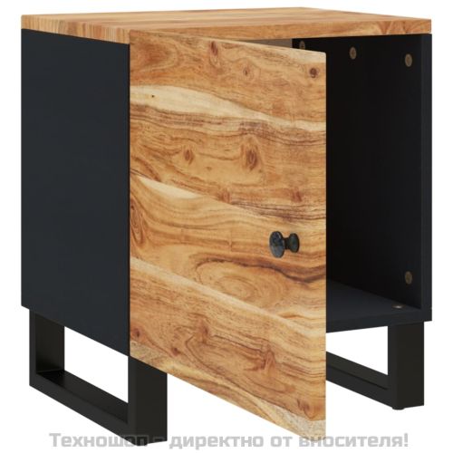 Нощно шкафче 40x33x46 см масивна акация