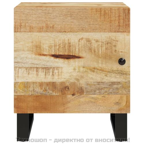 Нощни шкафчета, 2 бр, 40x33x46 см, манго масив