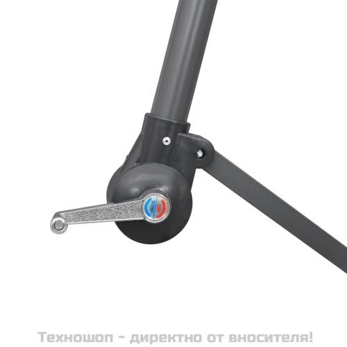 Окачен чадър, таупе, 3 м, алуминиев прът