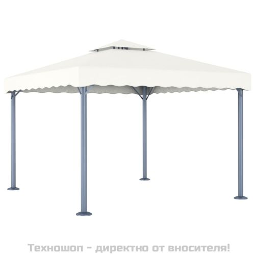 Шатра, 300x300 см, кремава, алуминий