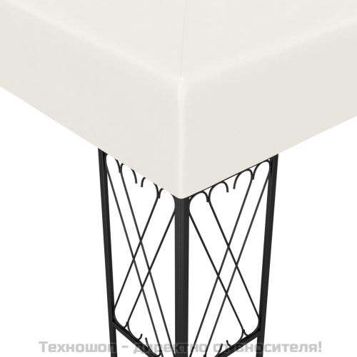 Шатра, 3x3 м, кремава, текстил