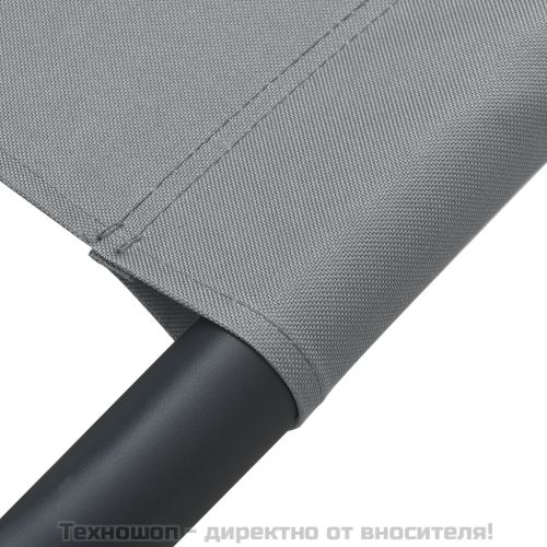 Градинско легло, сиво, 200x90 см, стомана