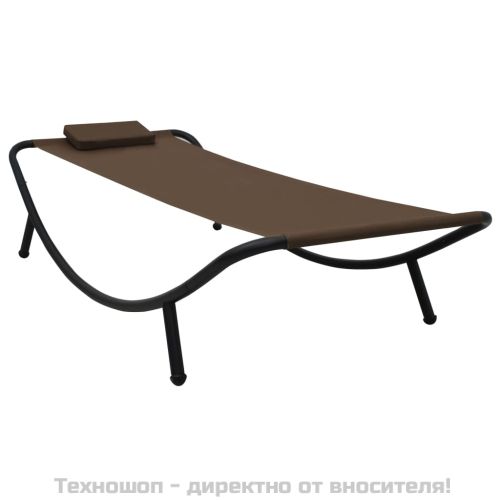 Градинско легло, кафяво, 200x90 см, стомана