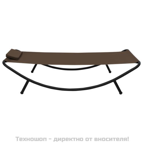 Градинско легло, кафяво, 200x90 см, стомана