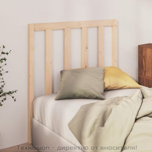 Горна табла за легло, 81x4x100 см, бор масив