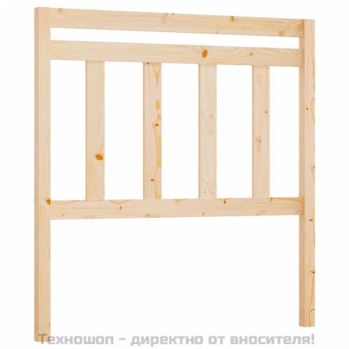 Горна табла за легло, 81x4x100 см, бор масив