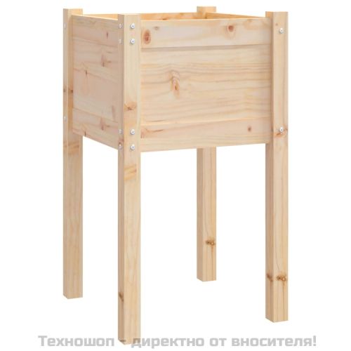 Градински сандък, 50x50x70 см, борово дърво масив