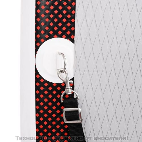 Комплект надуваем стендъп падълборд, червен, 330x76x10 см