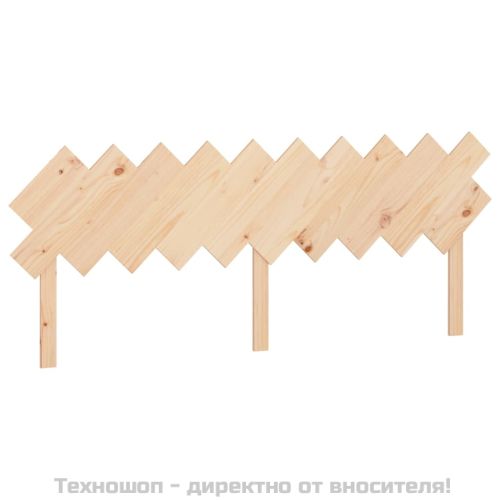 Горна табла за легло, 196x3x80,5 см, бор масив