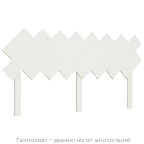 Горна табла за легло, бяла, 159,5 x 3 x 80,5 см, бор масив