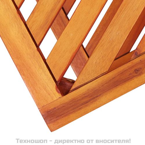 Странична маса, акациево дърво масив, 45x33x45 см