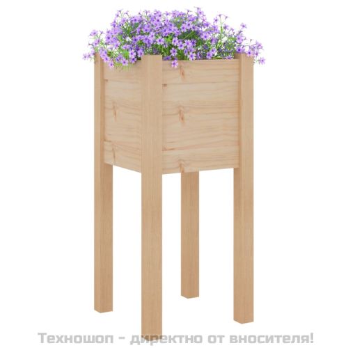 Градински сандъци, 2 бр, 31x31x70 см, борово дърво масив