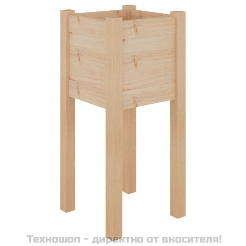 Градински сандъци, 2 бр, 31x31x70 см, борово дърво масив