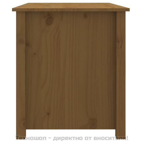 Кафе маса, меденокафява, 71x49x55 см, борово дърво масив