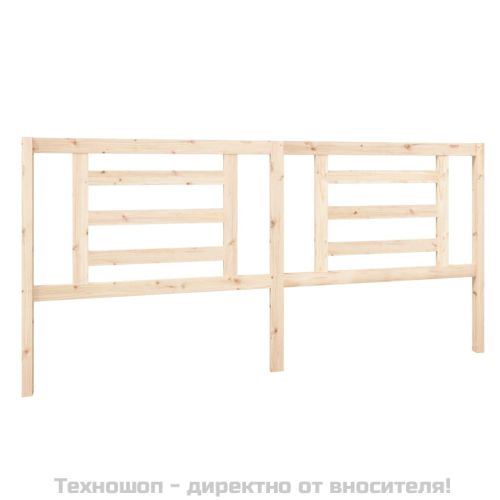 Горна табла за легло, 206x4x100 см, бор масив