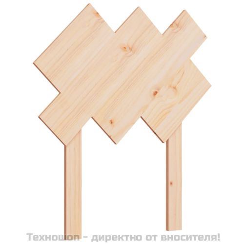 Горна табла за легло, 72,5x3x81 см, бор масив