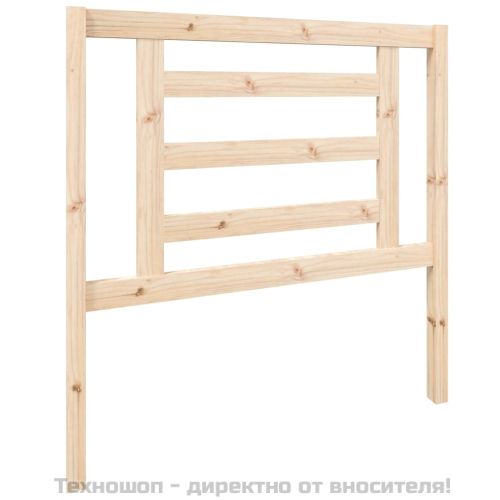 Горна табла за легло, 96x4x100 см, бор масив