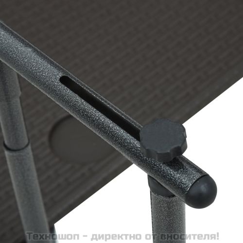 Окачена балконска маса, кафява, 60x64x83,5 см, пластмасов ратан