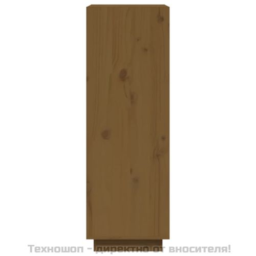 Библиотека/разделител за стая, меденокафява, 60x35x103 см, бор