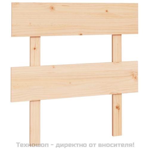 Горна табла за легло, 78,5x3x81 см, бор масив