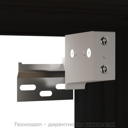 Стенни шкафове, 2 бр, черни, 80x30x30 см, бор масив