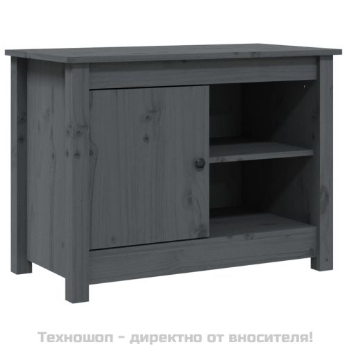 ТВ шкаф, сив, 70x36,5x52 см, бор масив