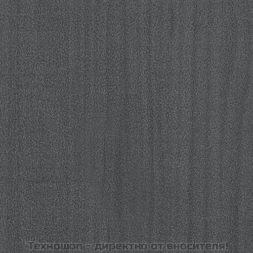 4-етажна библиотека, сива, 80x30x140 см, борово дърво масив