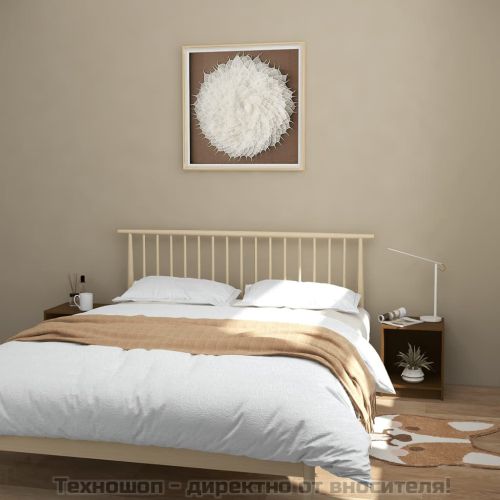 Нощни шкафчета 2 бр меденокафяви 35,5x33,5x41,5 см бор масив