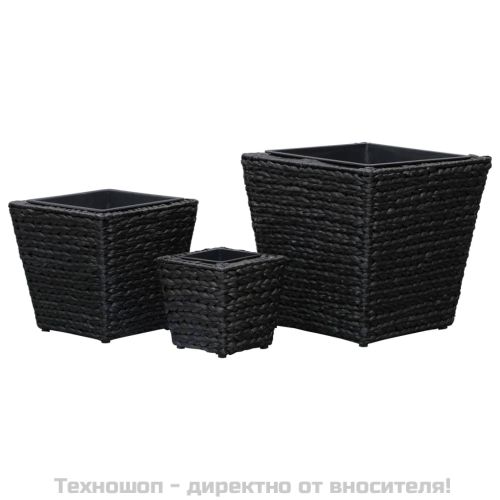 Повдигнати лехи, 3 бр, воден хиацинт, черни