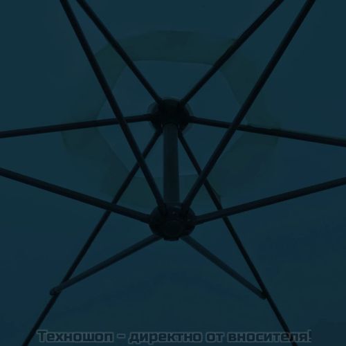 Конзолен градински чадър 3 м син