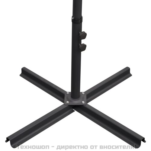 Конзолен градински чадър 3 м син