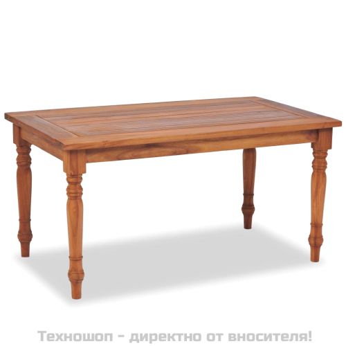 Градински комплект за отдих с възглавници, 4 части, тик масив