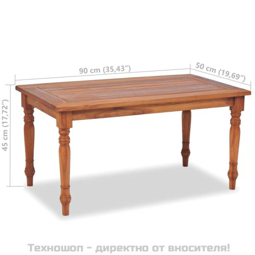 Градински комплект за отдих с възглавници, 4 части, тик масив