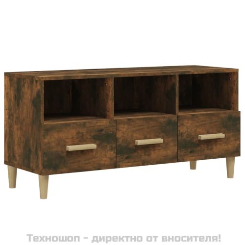 ТB шкаф, опушен дъб, 102x36x50 см, инженерно дърво