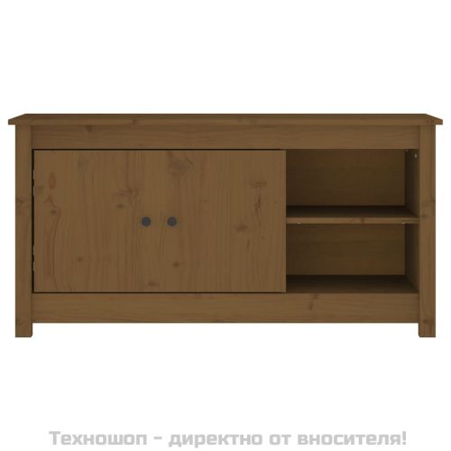 ТВ шкаф, меденокафяв, 103x36,5x52 см, бор масив
