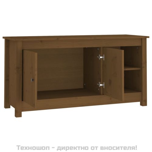ТВ шкаф, меденокафяв, 103x36,5x52 см, бор масив