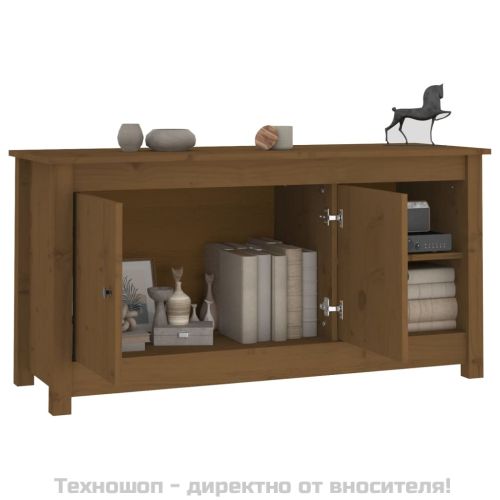 ТВ шкаф, меденокафяв, 103x36,5x52 см, бор масив