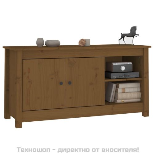 ТВ шкаф, меденокафяв, 103x36,5x52 см, бор масив