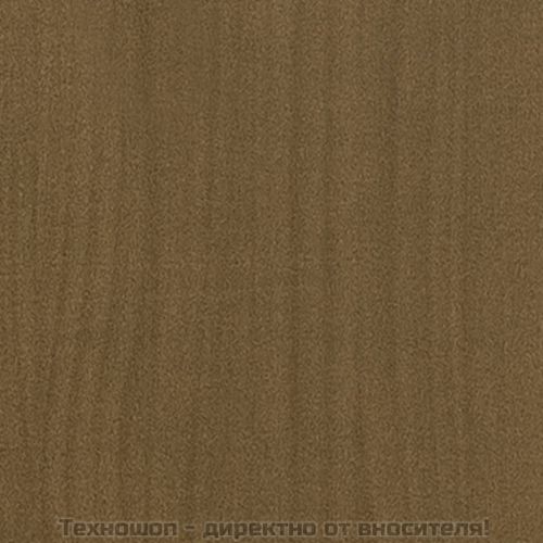 Маса за кафе, меденокафява, 110x50x33,5 см, борово дърво масив