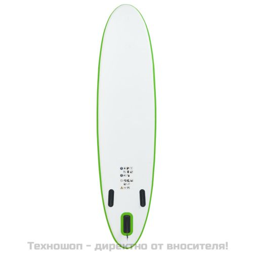 Комплект надуваем стендъп падълборд, зелено и бяло