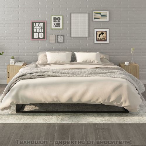 Нощни шкафчета, 2 бр, сонома дъб, инженерно дърво