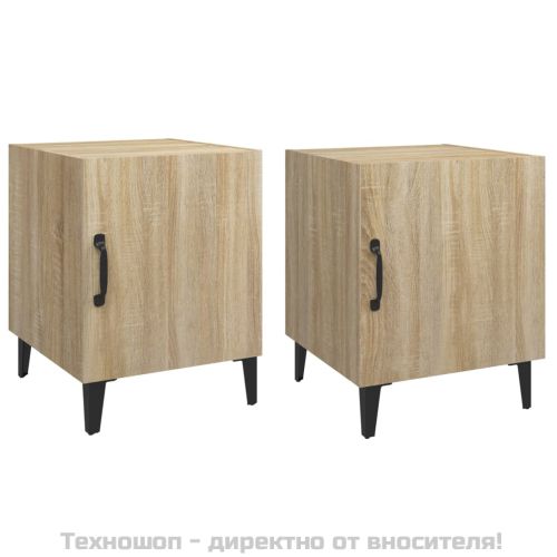 Нощни шкафчета, 2 бр, сонома дъб, инженерно дърво