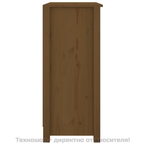Сайдборд, меденокафяв, 70x35x80 см, бор масив