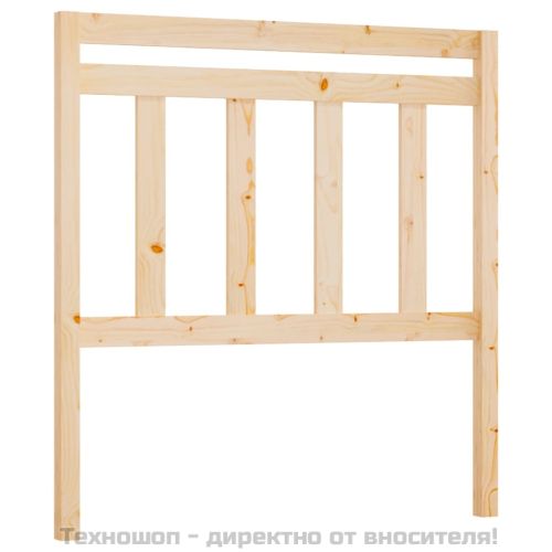 Горна табла за легло, 106x4x100 см, бор масив