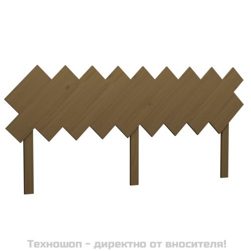 Горна табла за легло, меденокафява, 178x3x80,5 см, бор масив