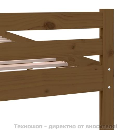 Рамка за легло, меденокафява, дърво, 150x200 cм, King Size
